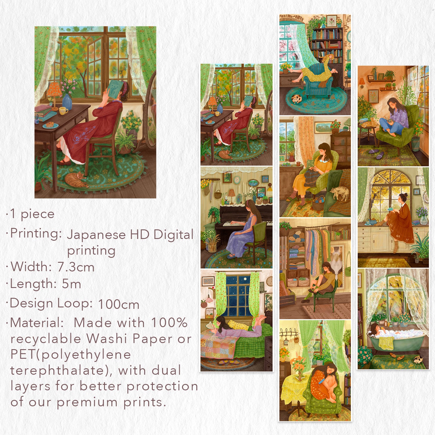 Fleeting Moments Wide Washi/PET Tape - immagine 9
