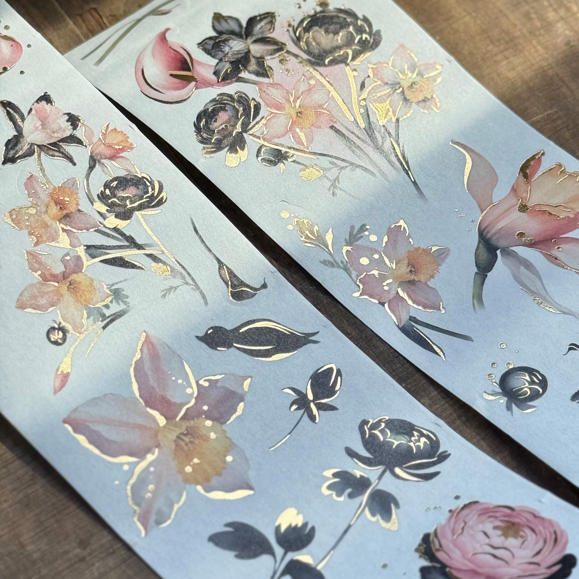Auric Rose Washi Tape Sticker Set (GILDED) - immagine 4