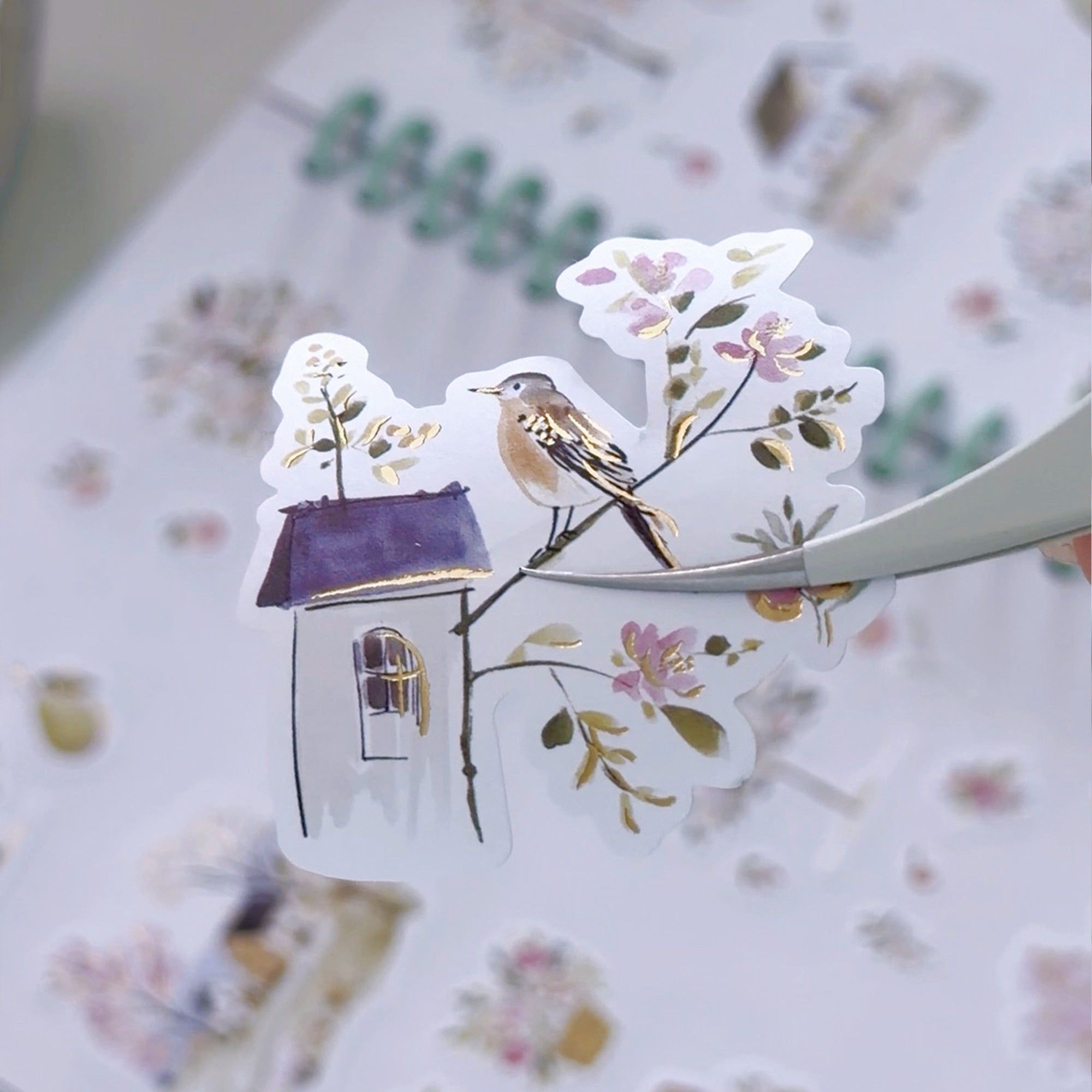Pre-cut Sunlit Orchard Script Tape Set (GILDED) - immagine 11