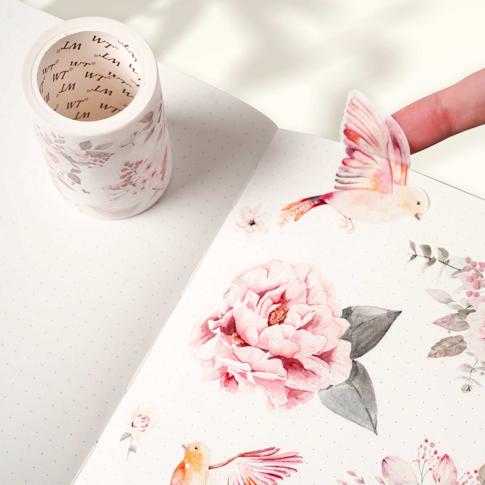 Pre-cut Pink Velvet Wide Washi/PET Tape - immagine 4