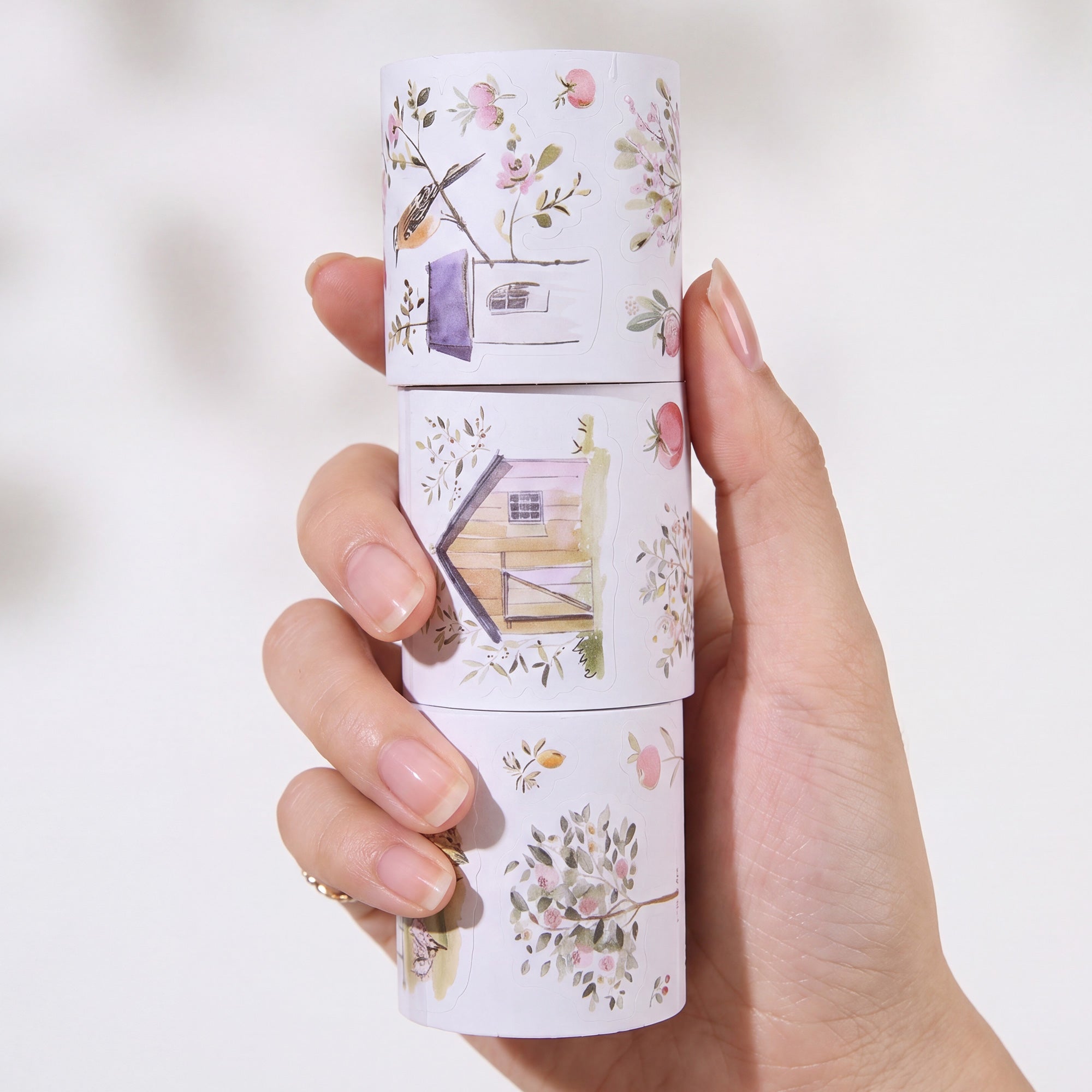 Pre-cut Sunlit Orchard Script Tape Set (GILDED) - immagine 5
