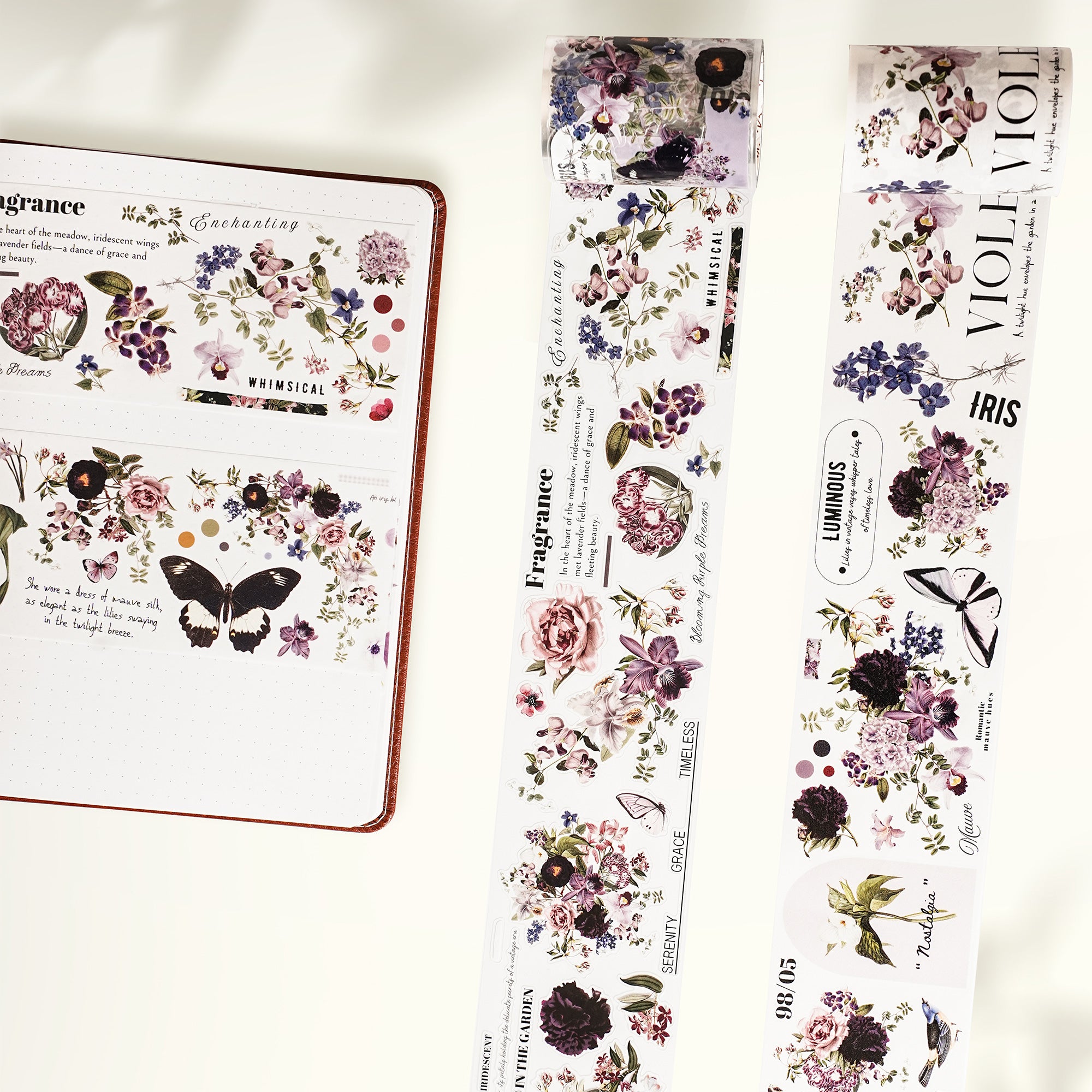 Pre-cut Violet Veil Wide Washi/PET Tape - immagine 3