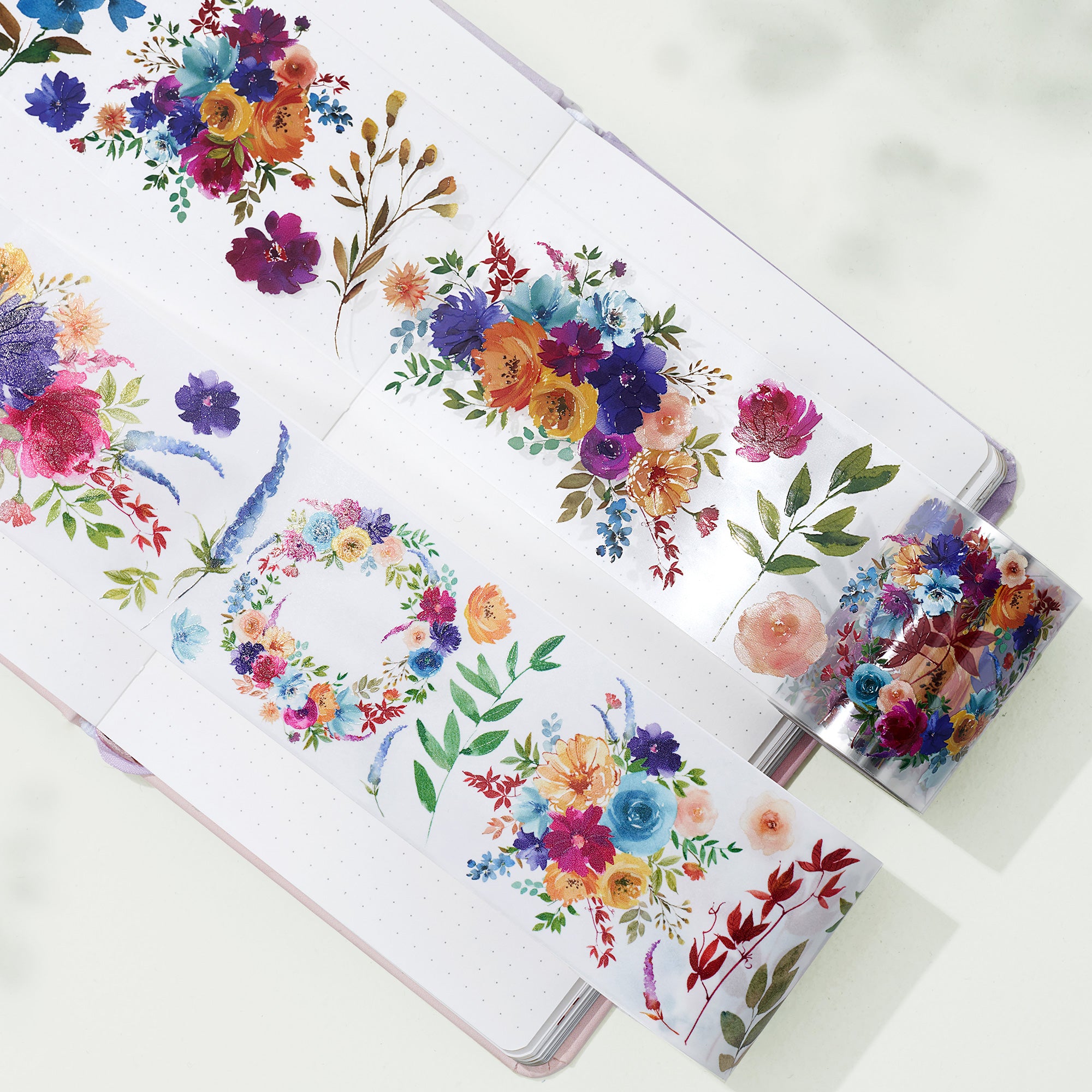 Pretty Florals Wide Washi/PET Tape - immagine 4