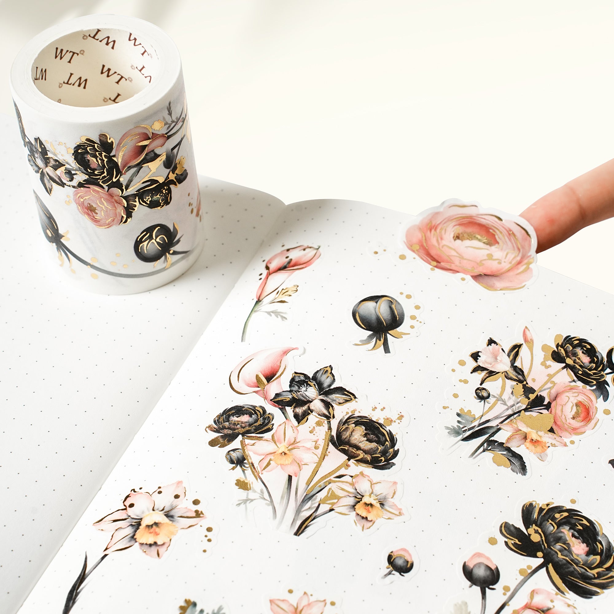 Auric Rose Washi Tape Sticker Set (GILDED) - immagine 7