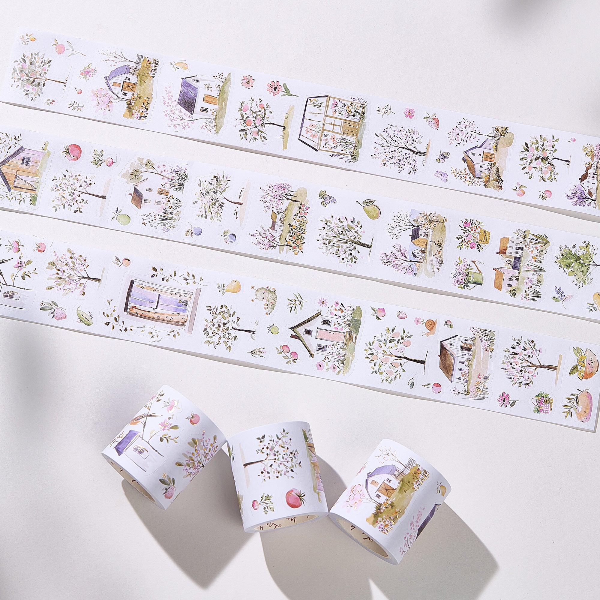 Pre-cut Sunlit Orchard Script Tape Set (GILDED) - immagine 2