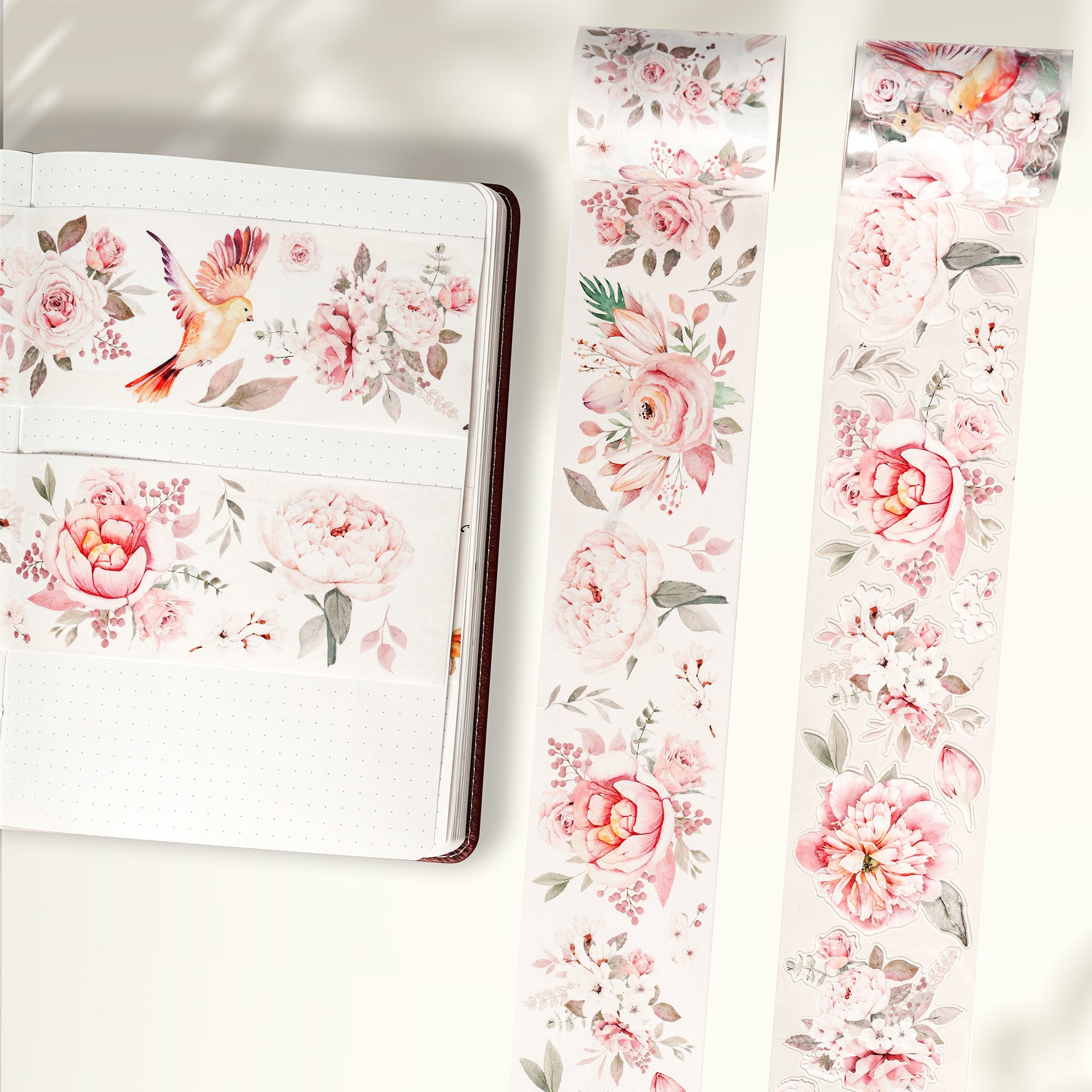 Pre-cut Pink Velvet Wide Washi/PET Tape - immagine 2