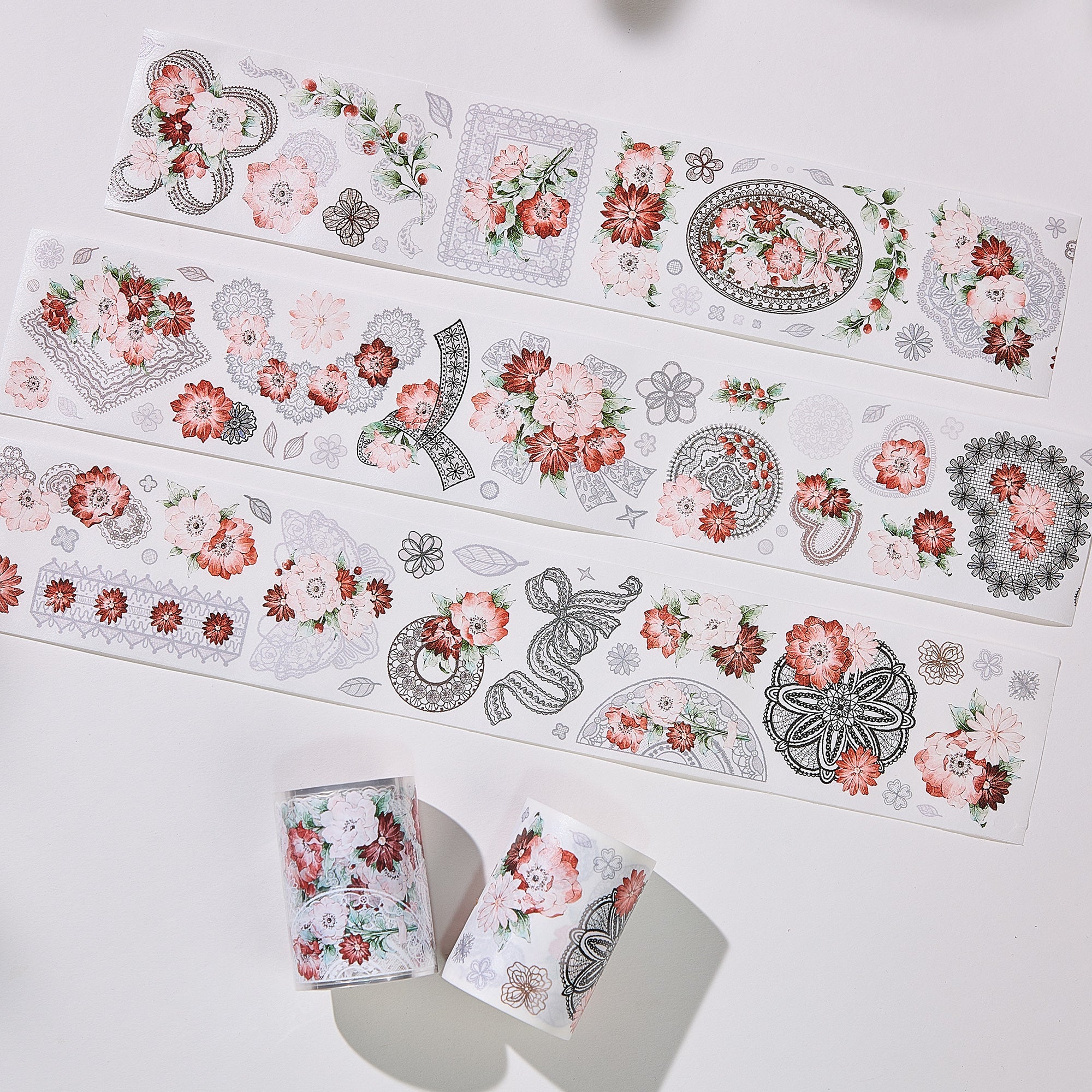 Pre-cut Heirloom Lace Washi/PET Tape