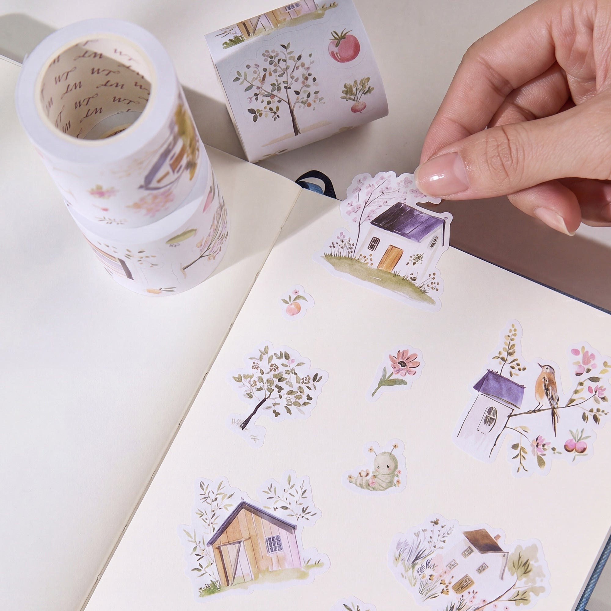 Pre-cut Sunlit Orchard Script Tape Set (GILDED) - immagine 4
