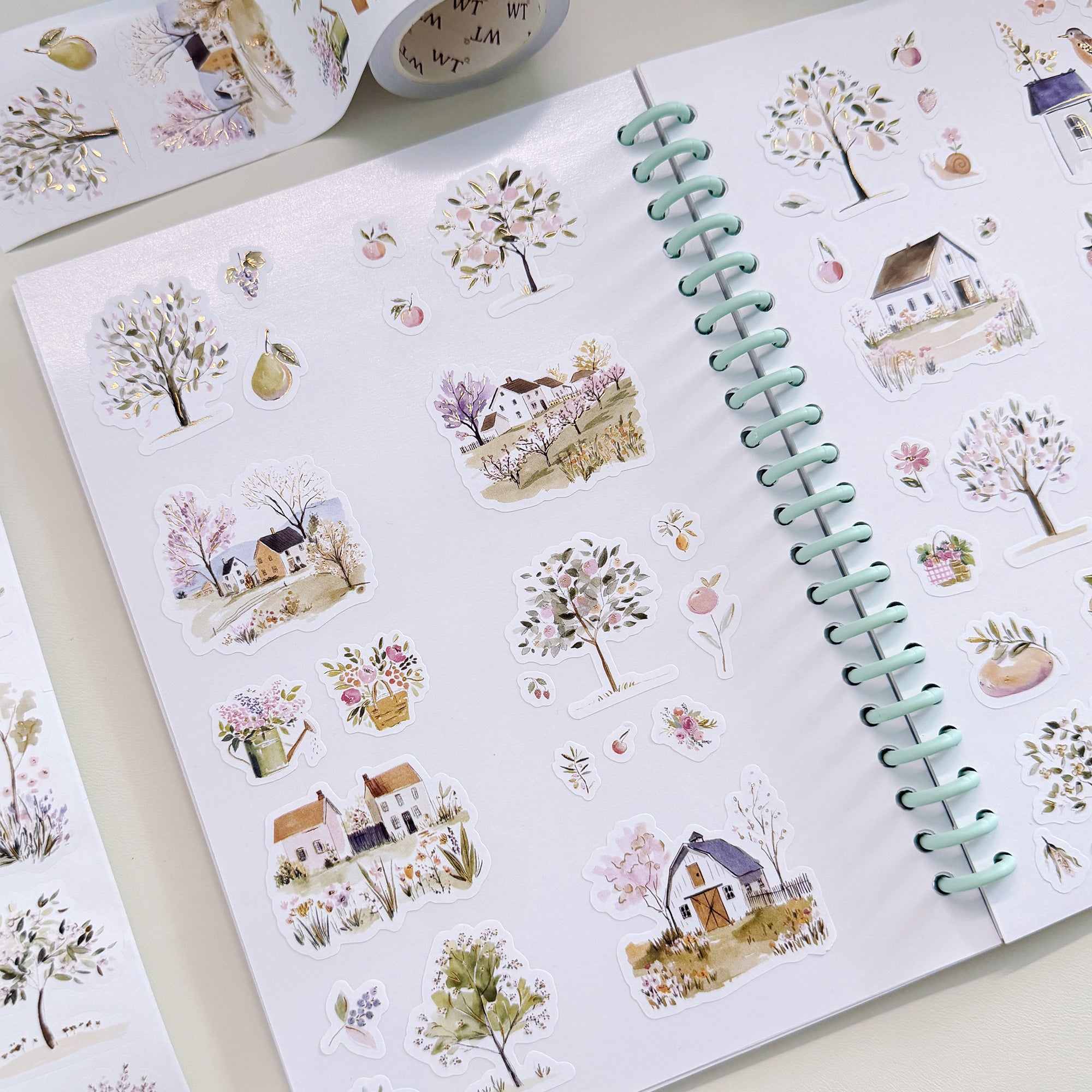 Pre-cut Sunlit Orchard Script Tape Set (GILDED) - immagine 7