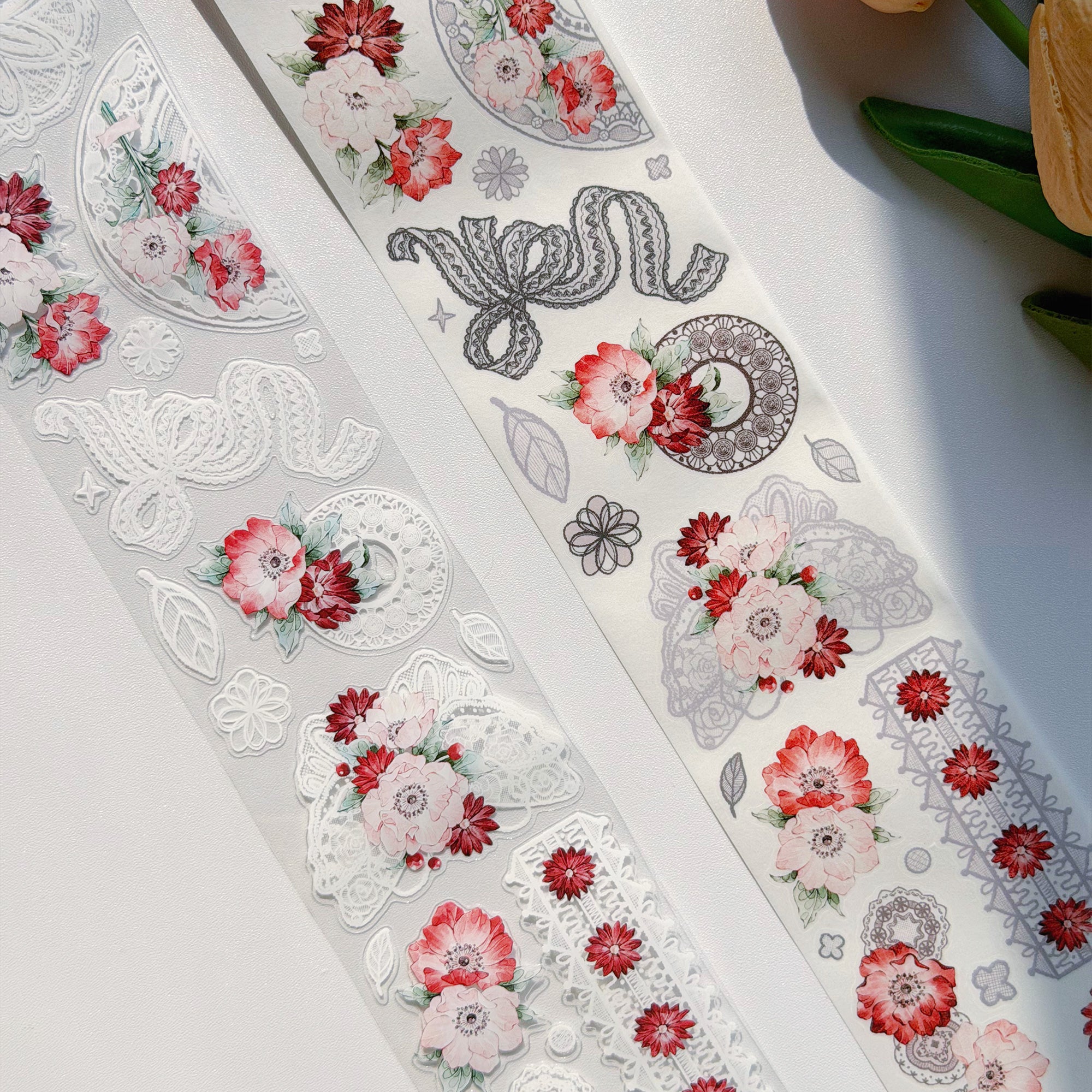 Pre-cut Heirloom Lace Washi/PET Tape - immagine 7
