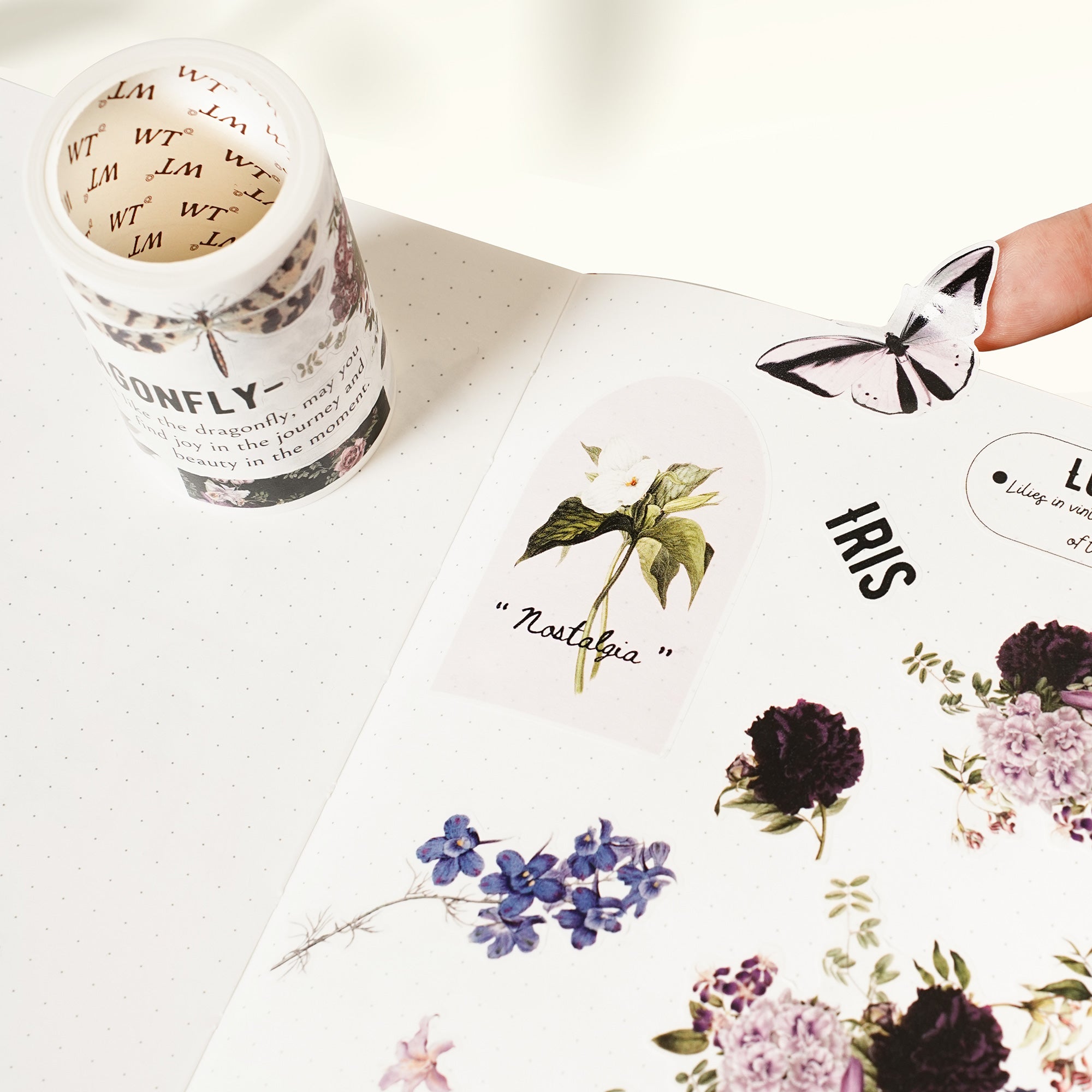 Pre-cut Violet Veil Wide Washi/PET Tape - immagine 5