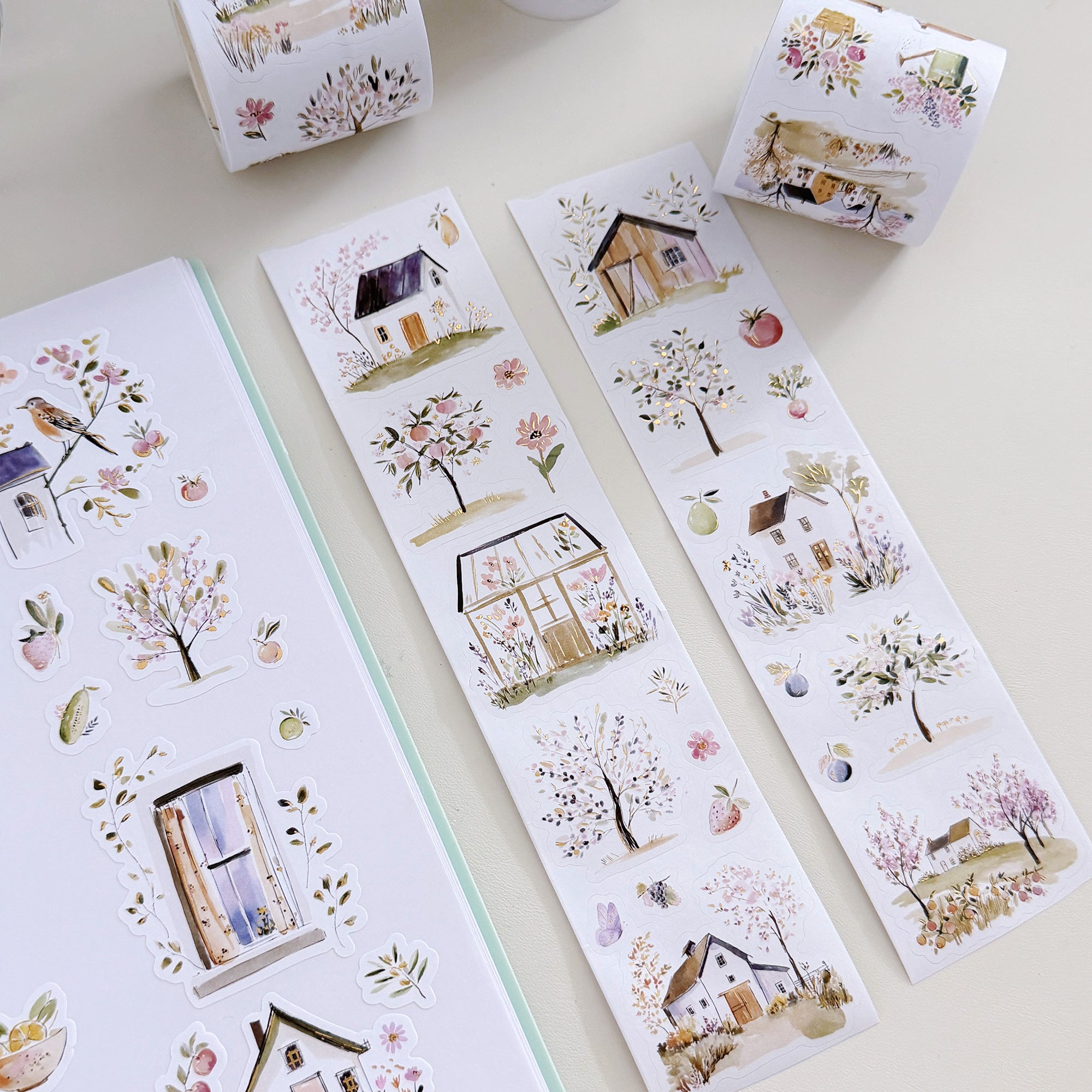 Pre-cut Sunlit Orchard Script Tape Set (GILDED) - immagine 8
