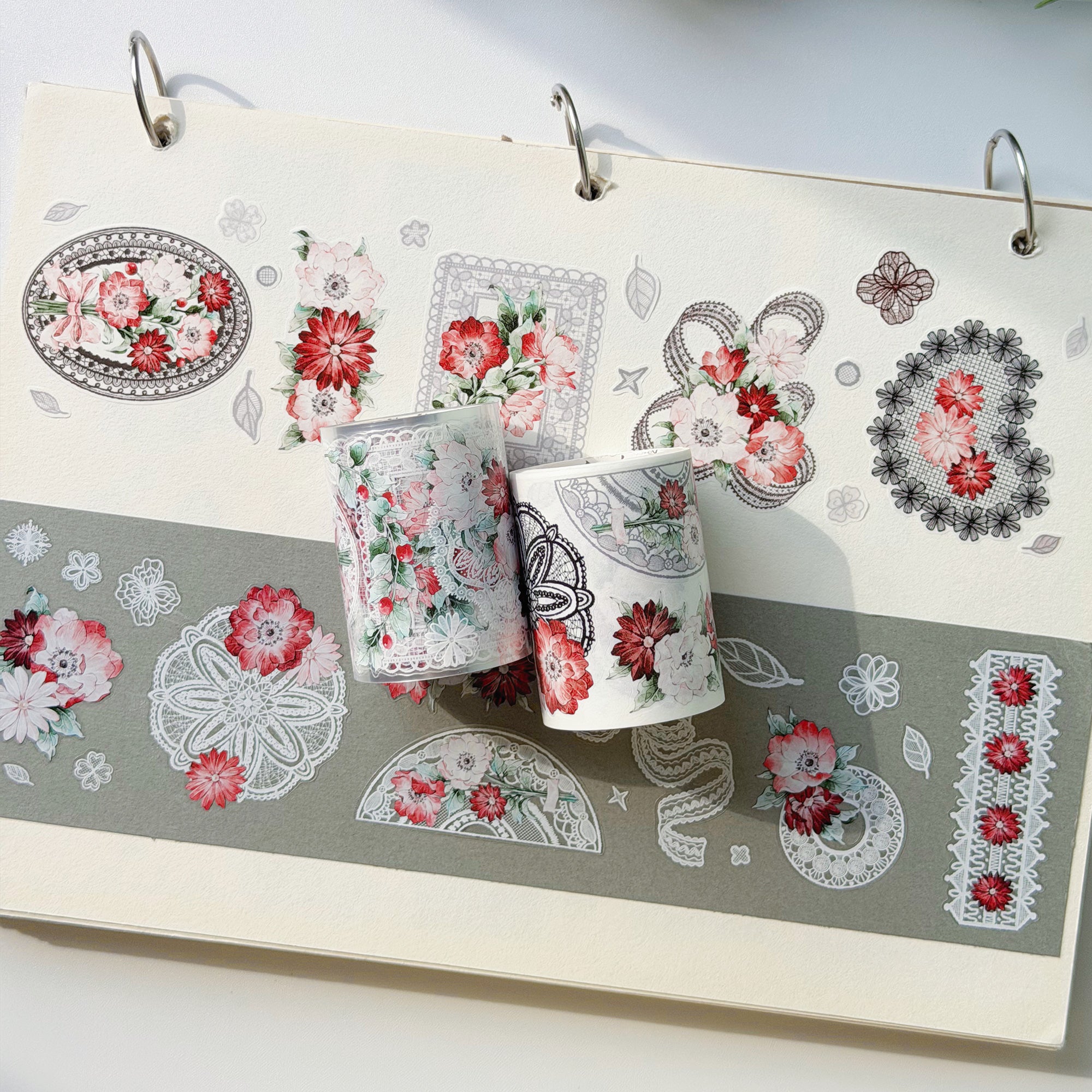 Pre-cut Heirloom Lace Washi/PET Tape - immagine 8