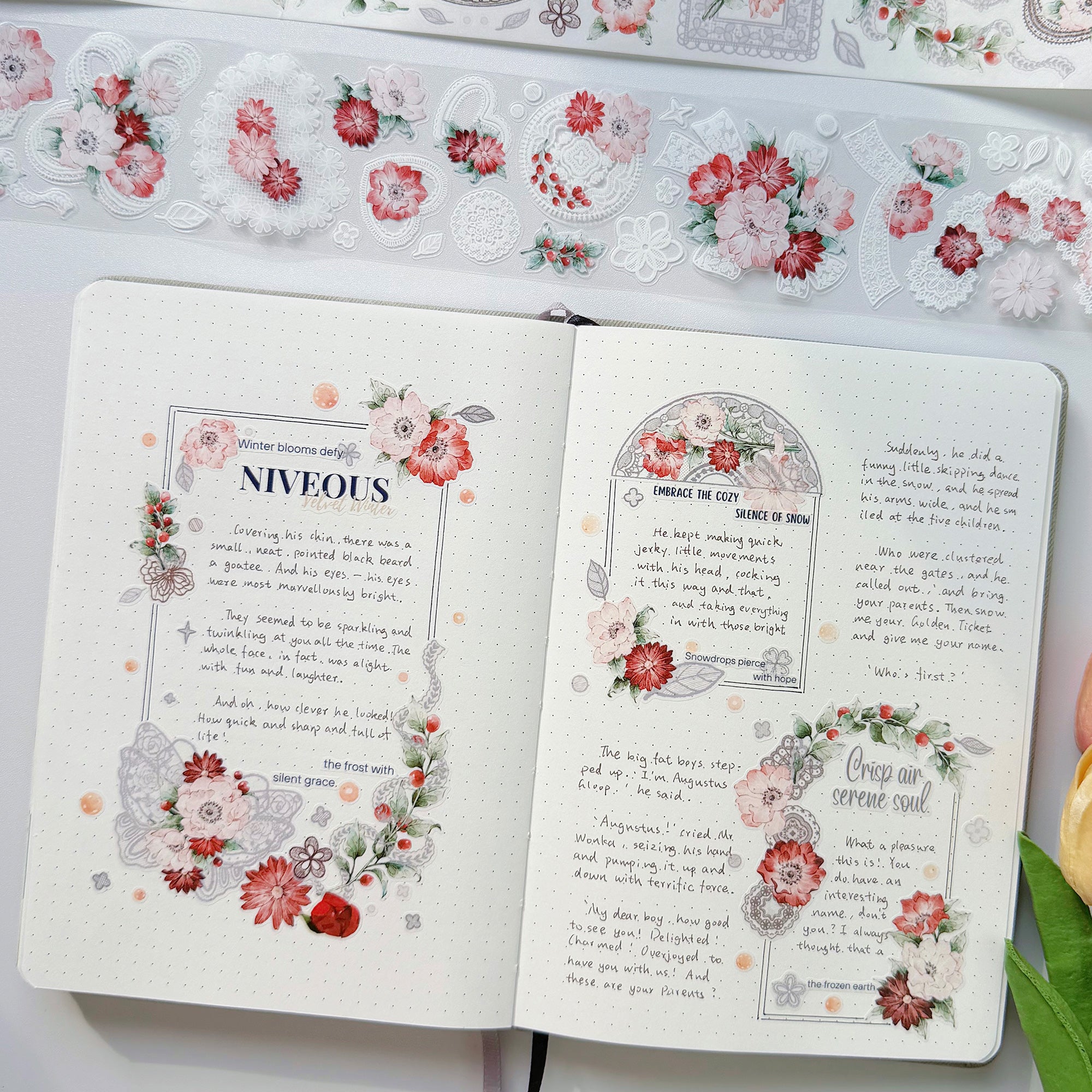 Pre-cut Heirloom Lace Washi/PET Tape - immagine 9