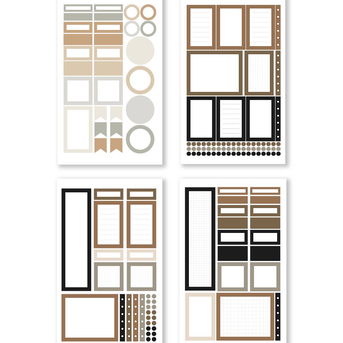 Rongrong Neutral Palette Functional Box – Album di adesivi - immagine 3