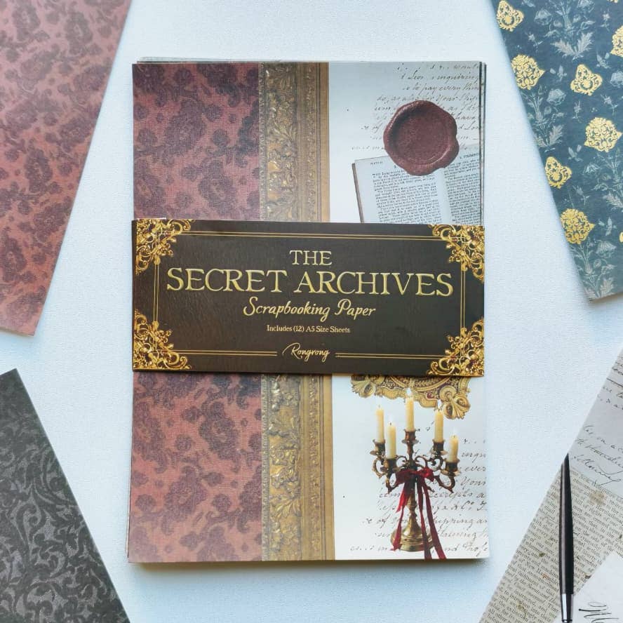 Rongrong The Secret Archives – Carte per scrapbooking A5