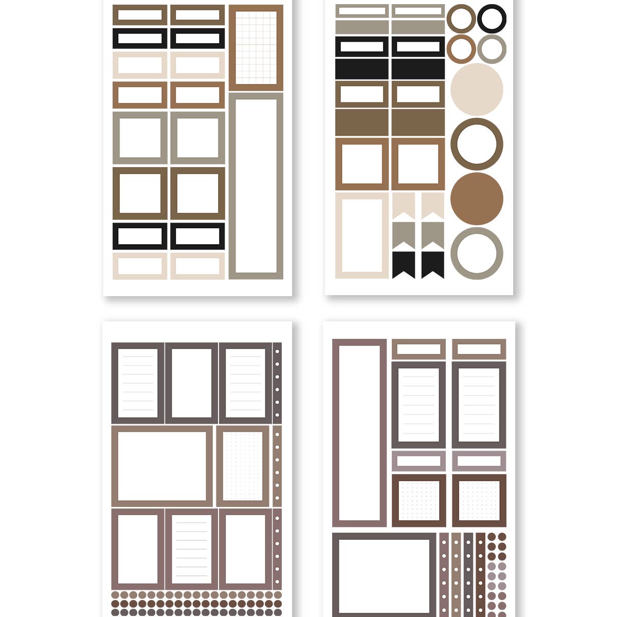 Rongrong Neutral Palette Functional Box – Album di adesivi - immagine 4