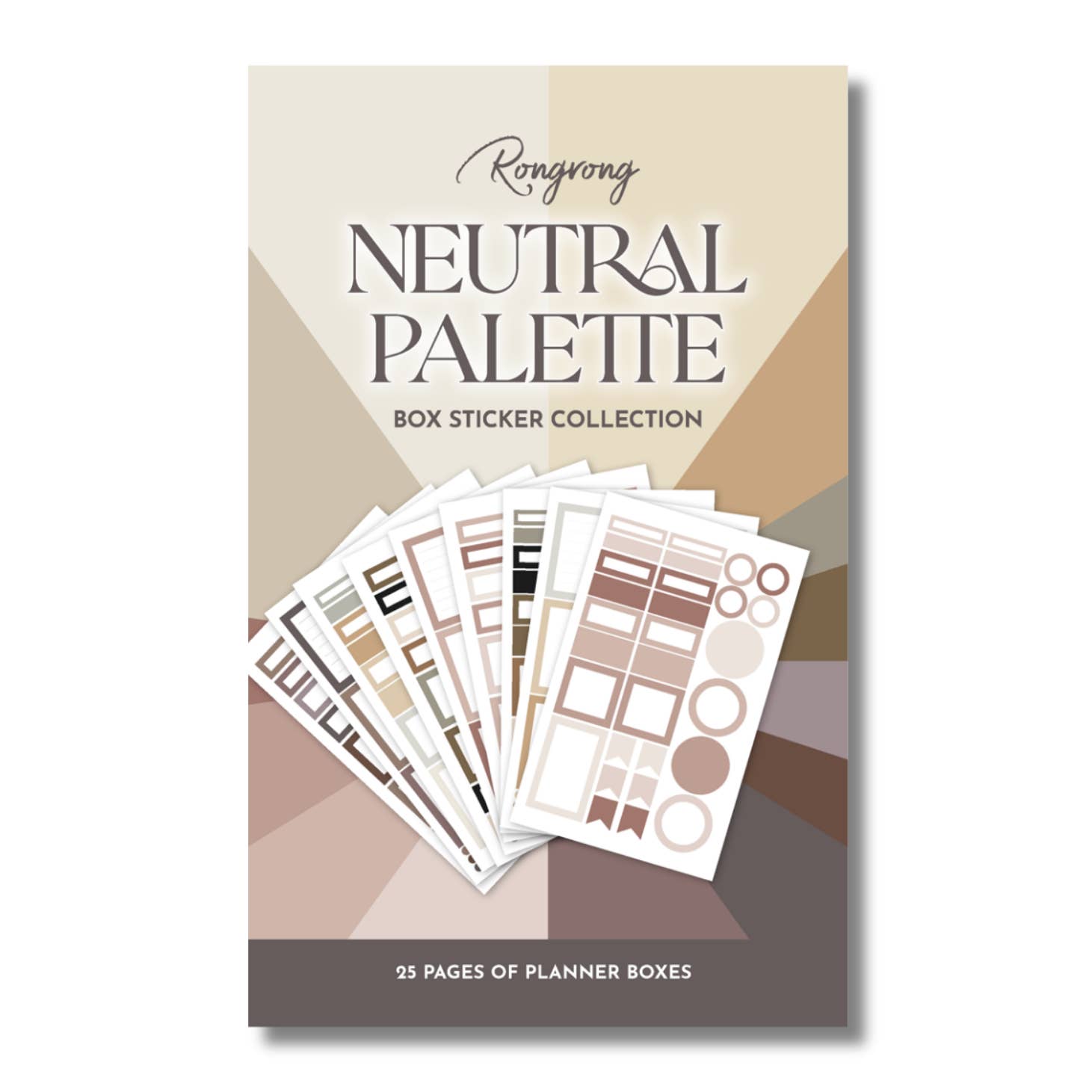 Rongrong Neutral Palette Functional Box – Album di adesivi