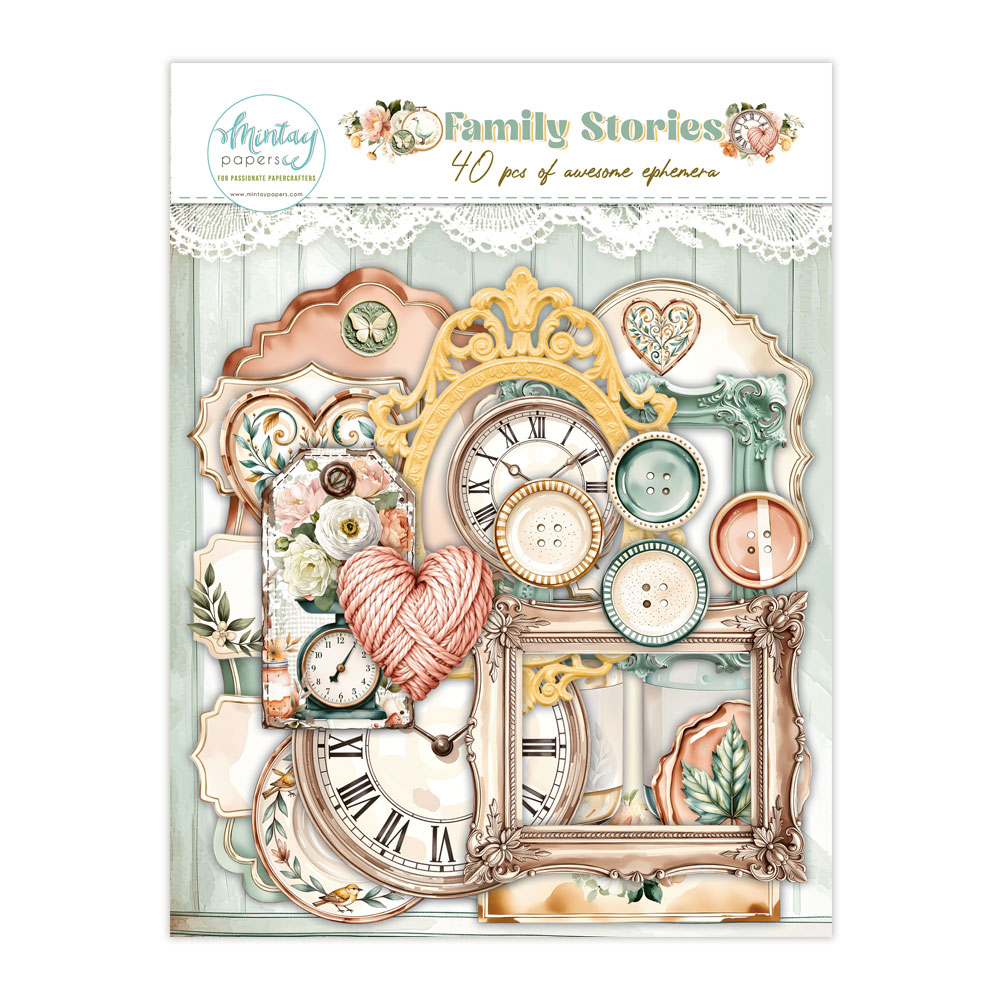 Mintay Family Stories – Paper Ephemera, 40 pezzi