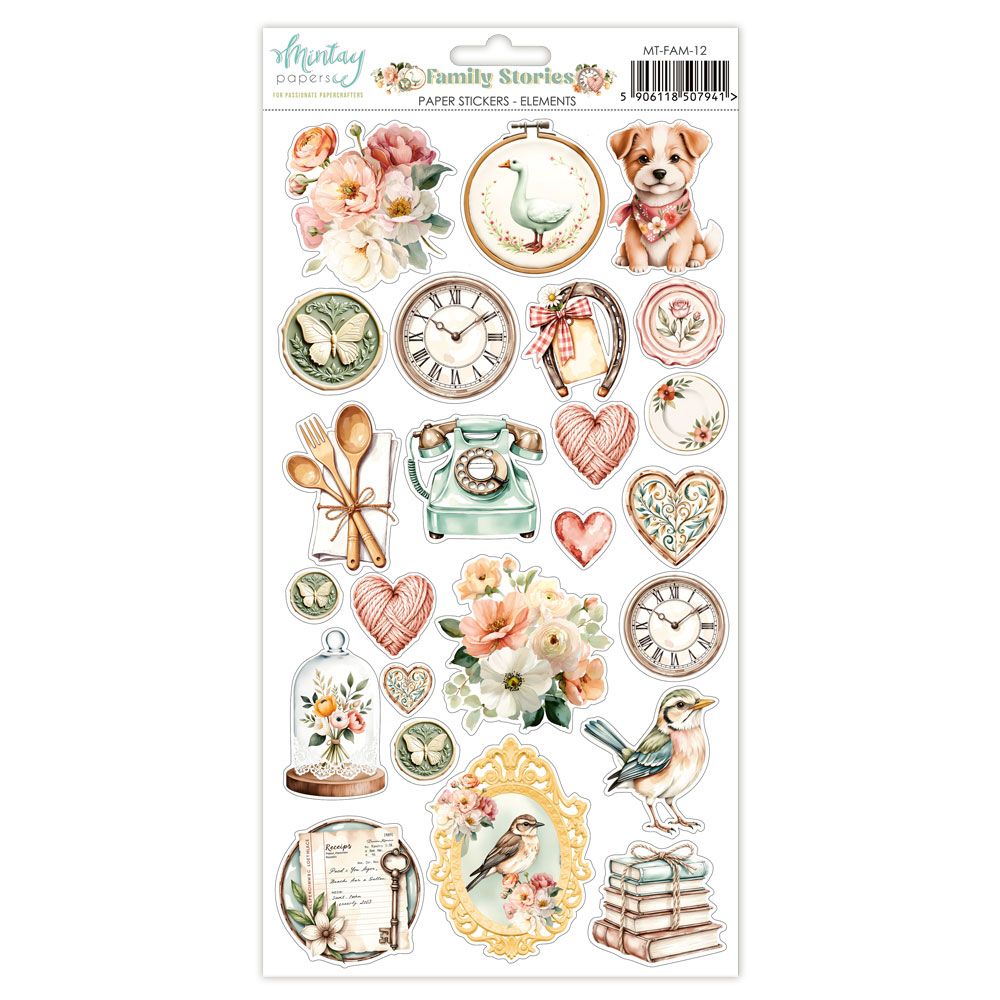 Mintay Family Stories – Paper Stickers Elements 6×12″