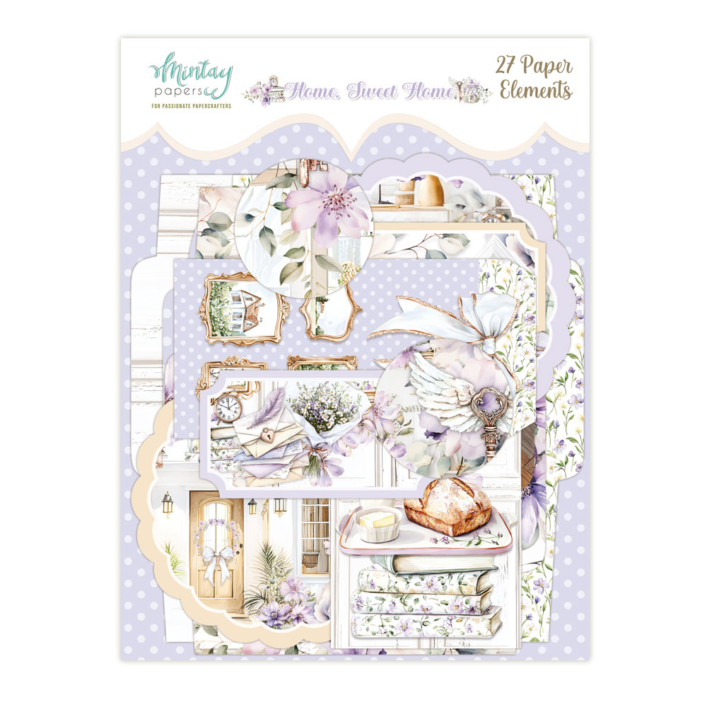 Mintay Home Sweet Home – Paper Ephemera, 27 pezzi