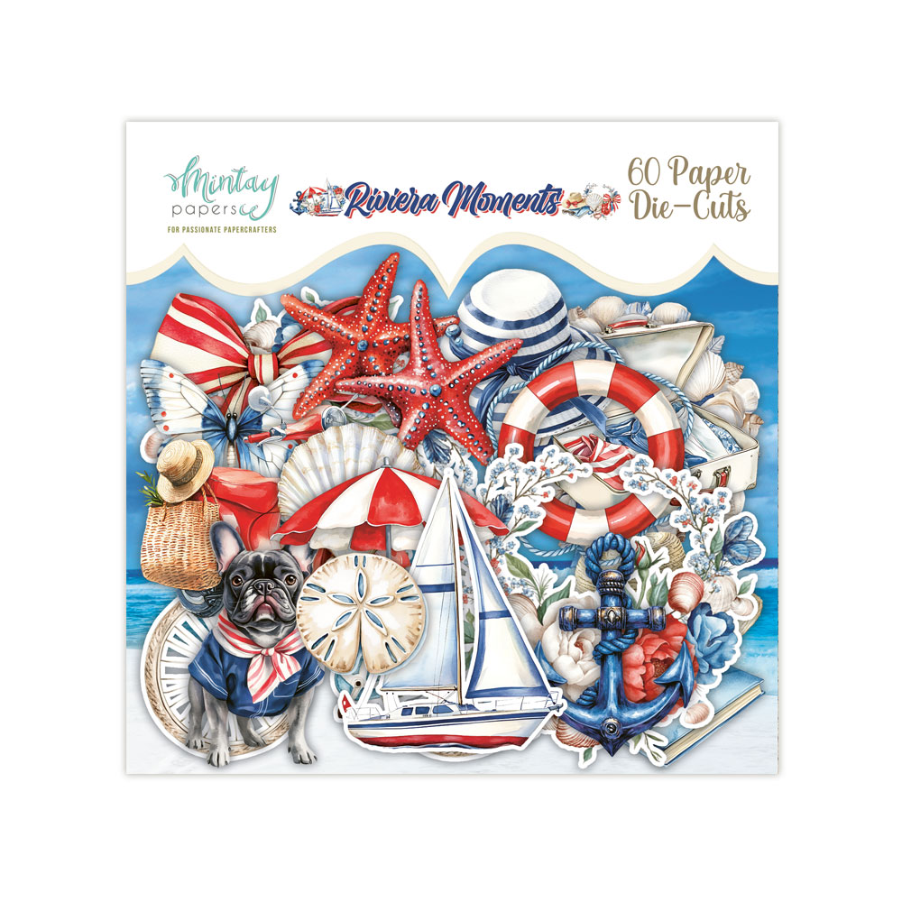 Mintay Riviera Moments – Die-Cuts, 60 pezzi