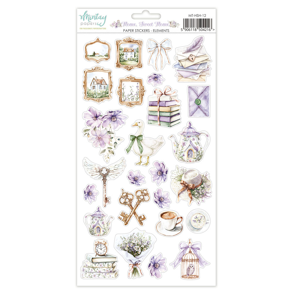 Mintay Home Sweet Home – Paper Stickers Elements 6×12″