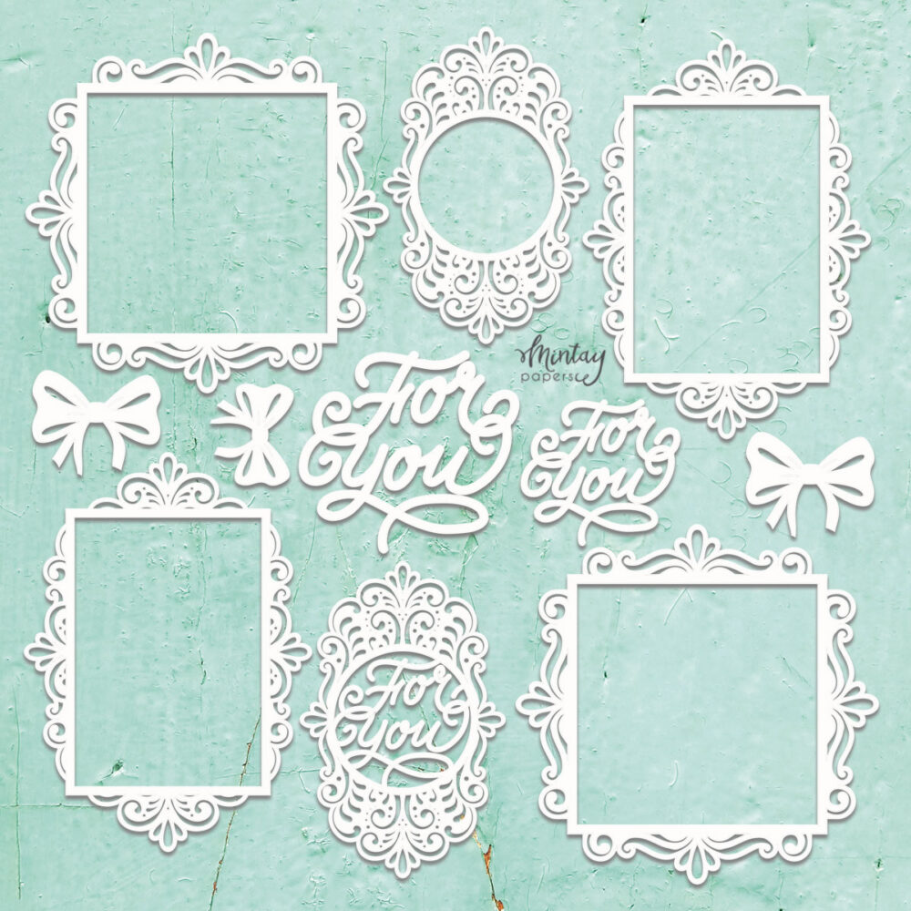 Mintay Chippies Decor For You – Chipboard 12×12″