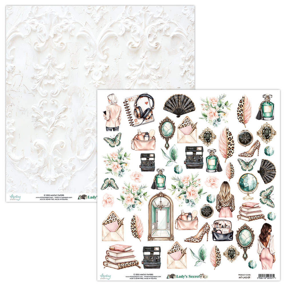 Mintay Lady's Secret – Elementi da ritagliare 12×12″