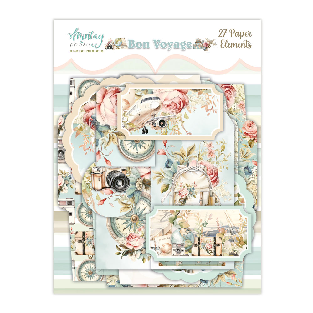 Mintay Bon Voyage – Paper Ephemera, 27 pezzi