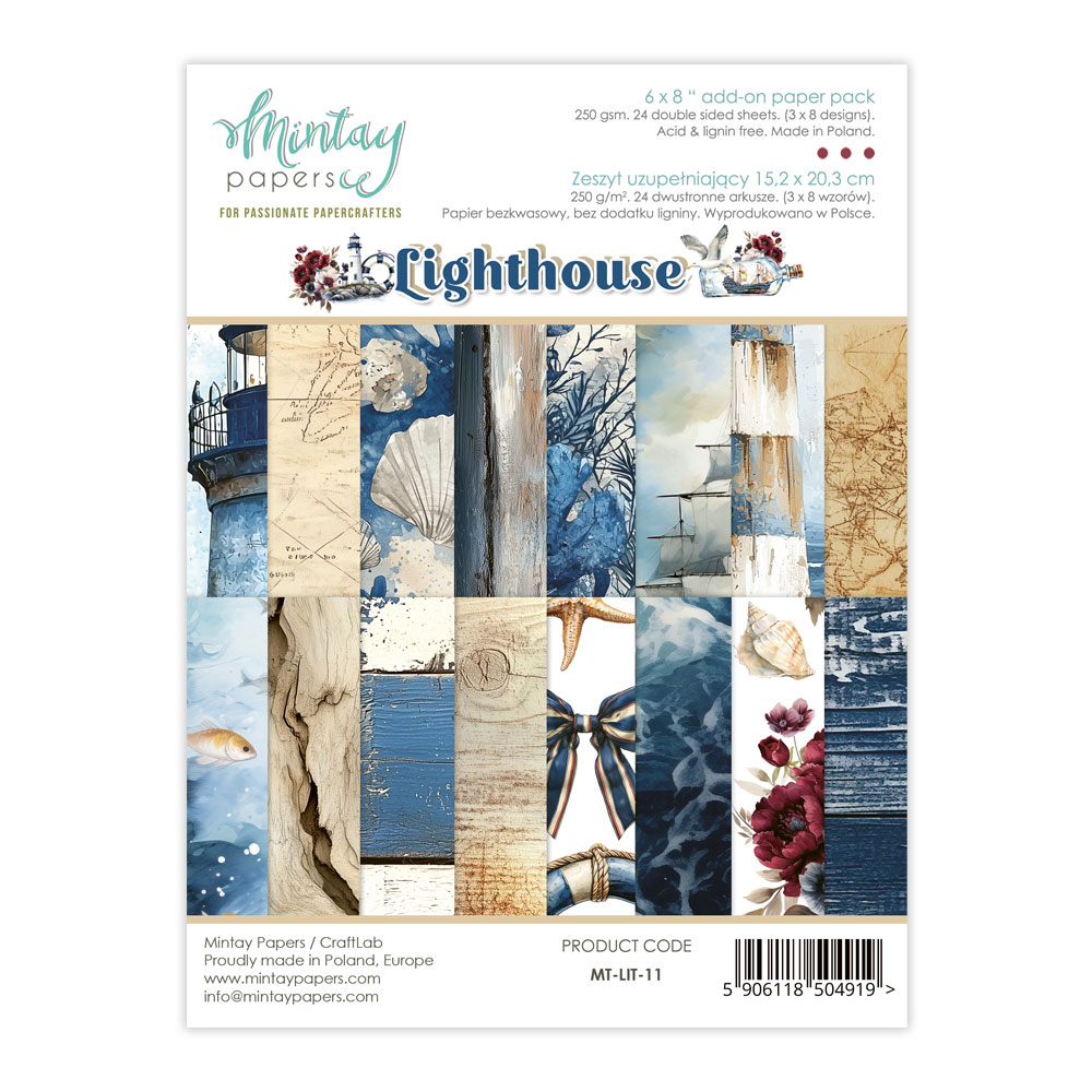 Mintay Lighthouse – Add-On Paper Pad 6×8″, 24 fogli