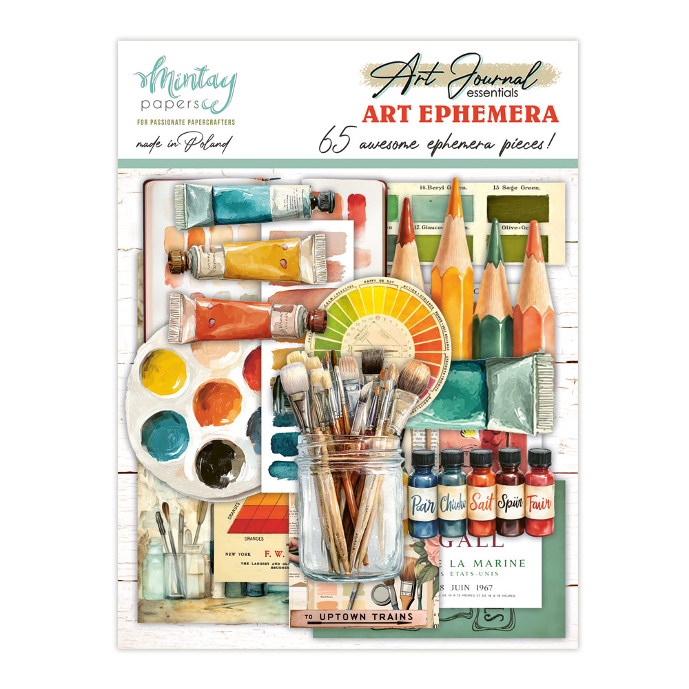 Mintay Art – Ephemera Art Journal, 65 pezzi