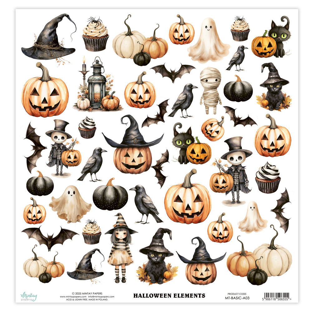 Mintay Basic Halloween – Elementi da ritagliare 12×12″