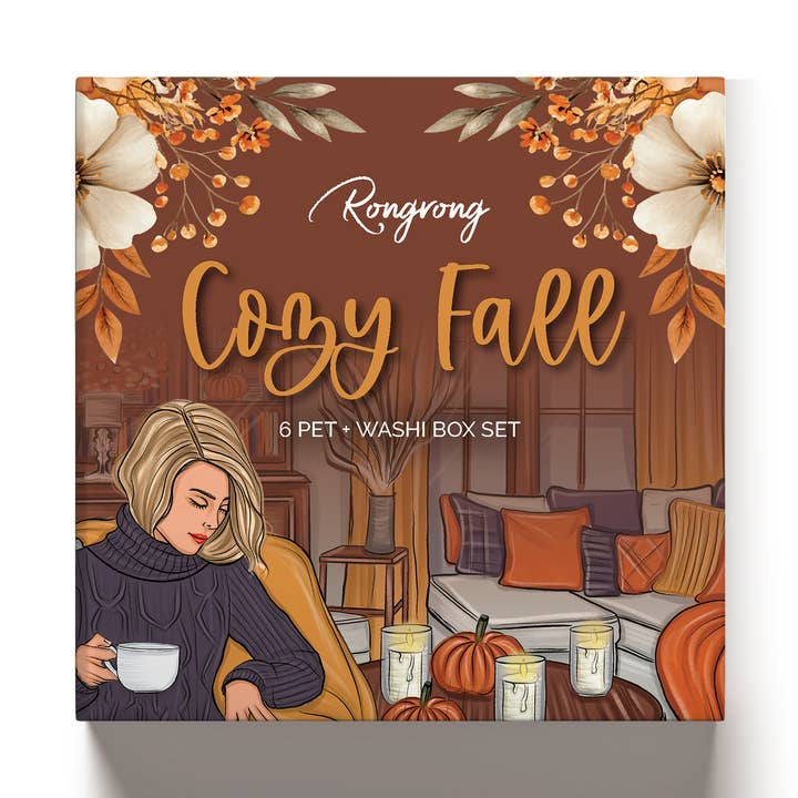 Rongrong Cozy Fall – Box PET e washi – immagine 1