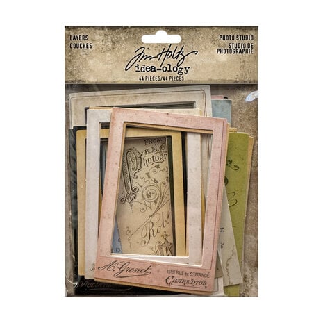 Tim Holtz Idea-ology Layers Photo Studio – 44 elementi in carta