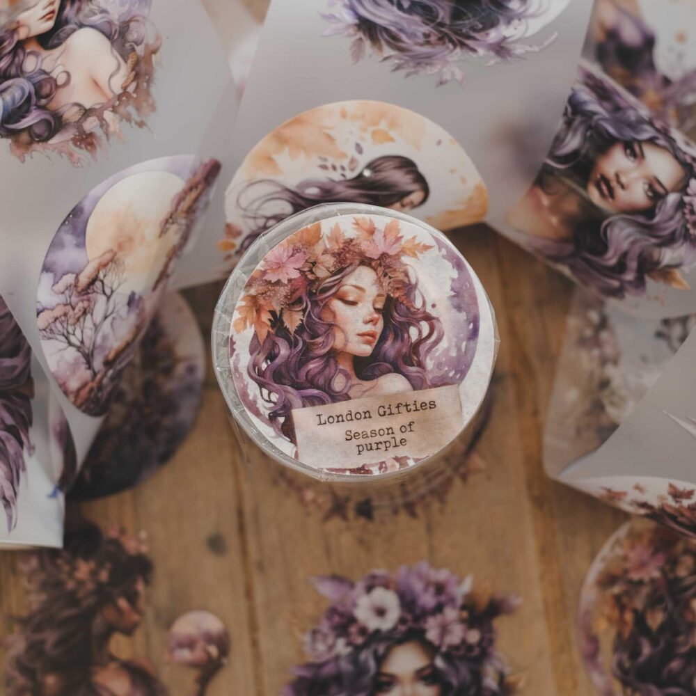 London Gifties – Season of purple – PET Tape 6 cm × 10 m