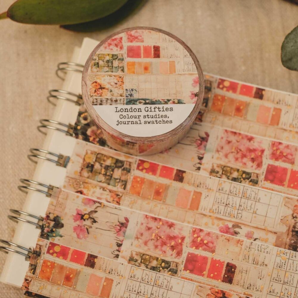 London Gifties – Colour studies, journal swatches – Washi tape 2 cm × 10 m
