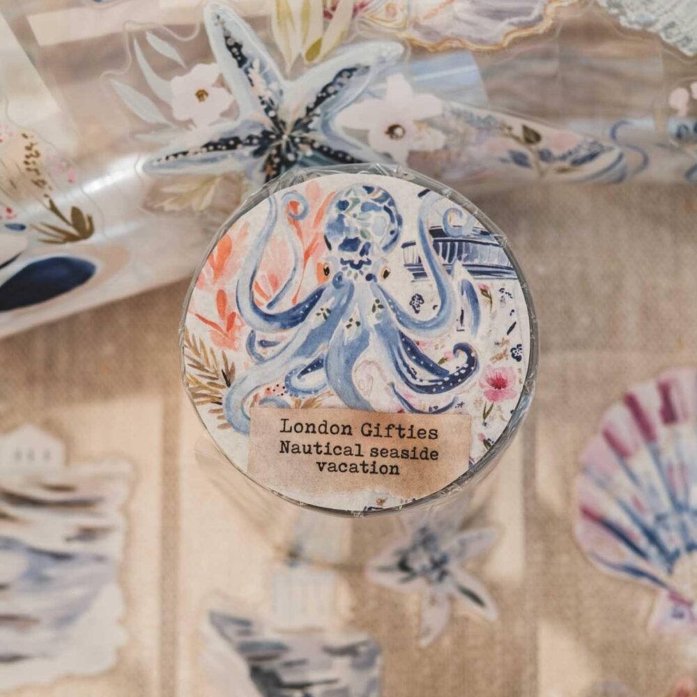 London Gifties – Nautical seaside vacation – PET Tape pretagliato 6 cm × 10 m
