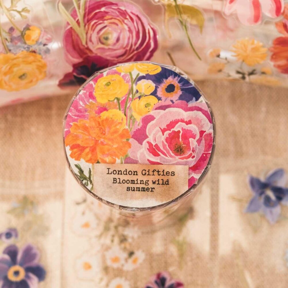 London Gifties – Blooming wild summer – PET Tape pretagliato 6 cm × 10 m