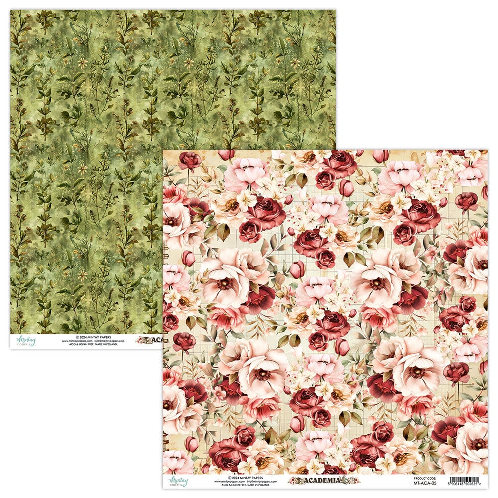 Mintay Academia – Set Carte Scrapbooking 12×12″, 12 fogli - immagine 6