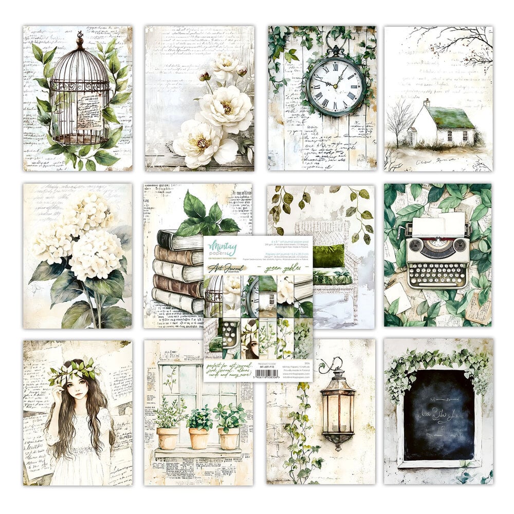 Mintay Green Gables – Paper Pad Art Journal 6×8″, 24 fogli - immagine 2