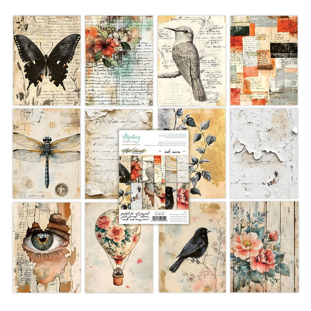 Mintay Ink Aura – Paper Pad Art Journal 6×8″, 24 fogli - immagine 2