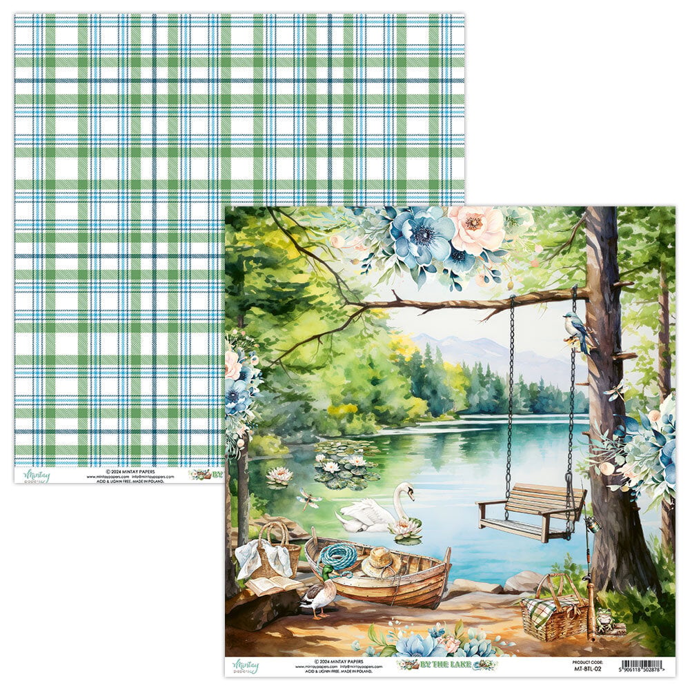 Mintay By The Lake – Set Carte Scrapbooking 12×12″, 12 fogli - immagine 3