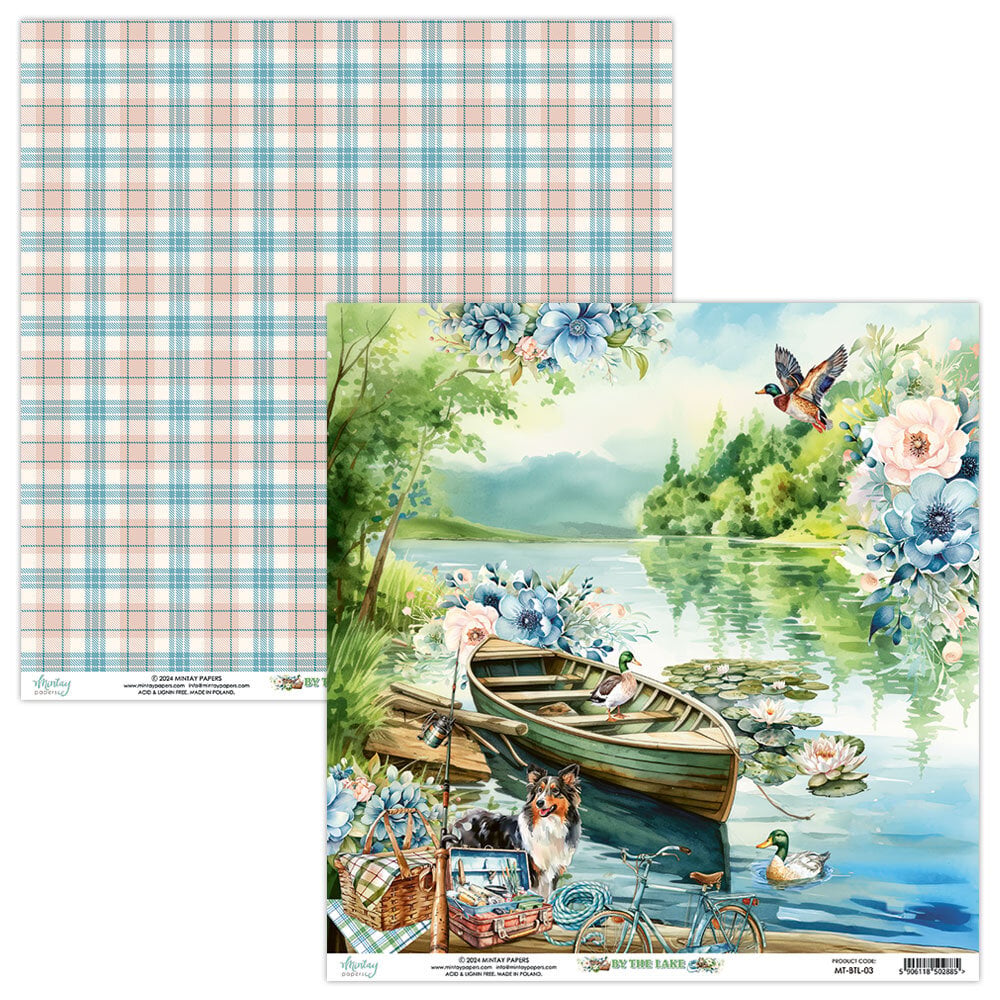 Mintay By The Lake – Set Carte Scrapbooking 12×12″, 12 fogli - immagine 4