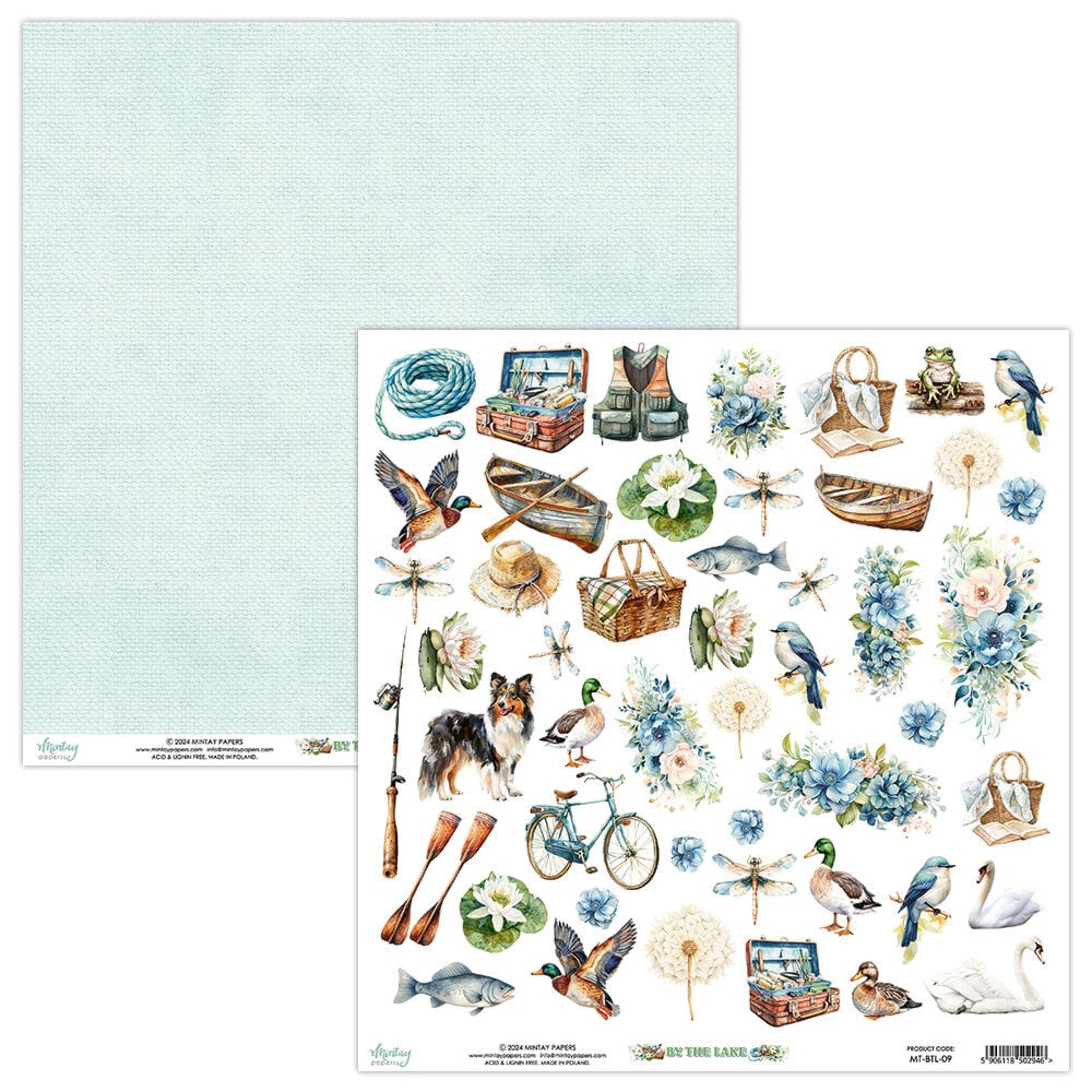 Mintay By The Lake – Set Carte Scrapbooking 12×12″, 12 fogli - immagine 8