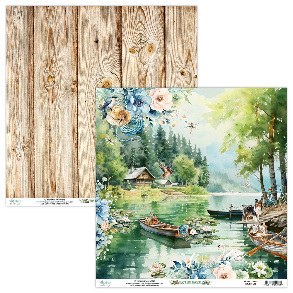 Mintay By The Lake – Set Carte Scrapbooking 12×12″, 12 fogli - immagine 2