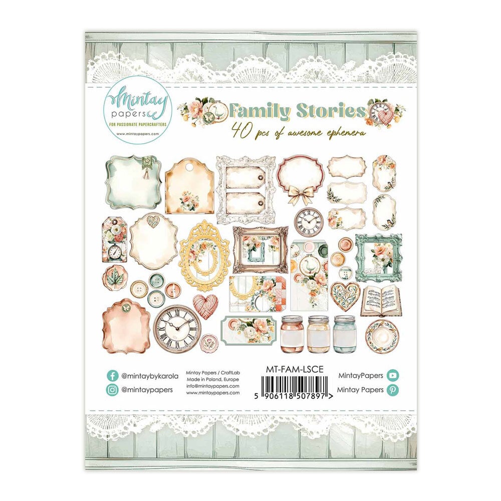 Mintay Family Stories – Paper Ephemera, 40 pezzi - immagine 2