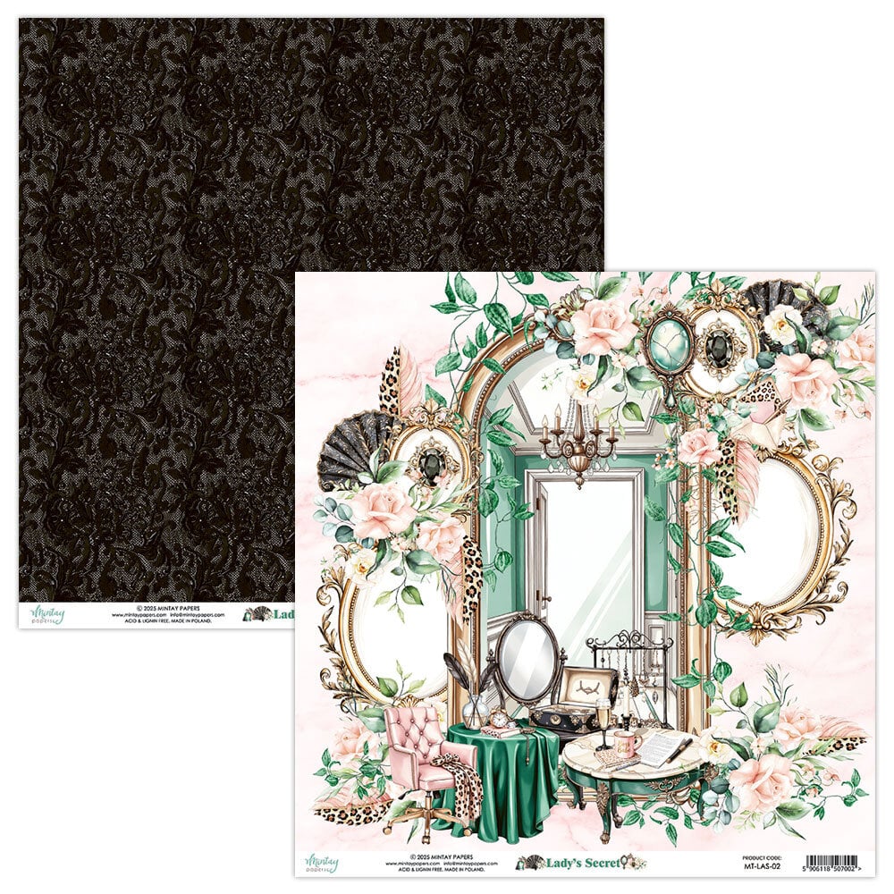 Mintay Lady's Secret – Paper Pad 8×8″, 24 fogli - immagine 3