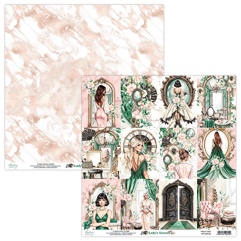 Mintay Lady's Secret – Paper Pad 8×8″, 24 fogli - immagine 7