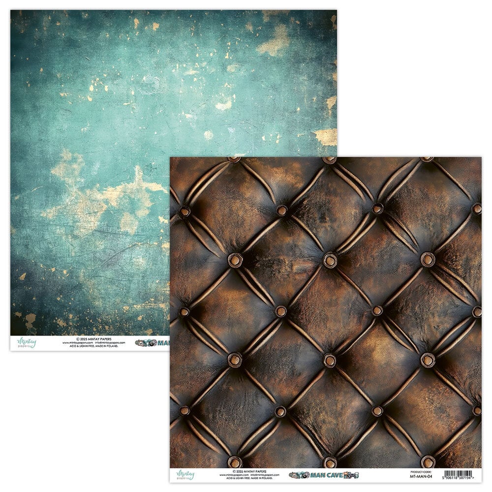 Mintay Man Cave – Set Carte Scrapbooking 12×12″, 12 fogli - immagine 5